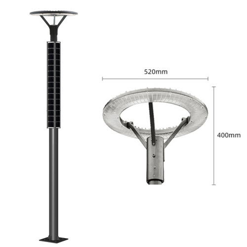 Solar garden light with motion sensor
