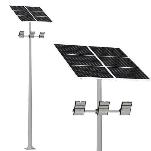 12-Meter Solar High-Mast Light for Sports Court