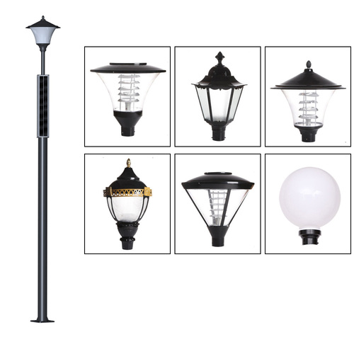 3M Solar Garden Light Featuring Vertical Solar Panel for Residential Gardens