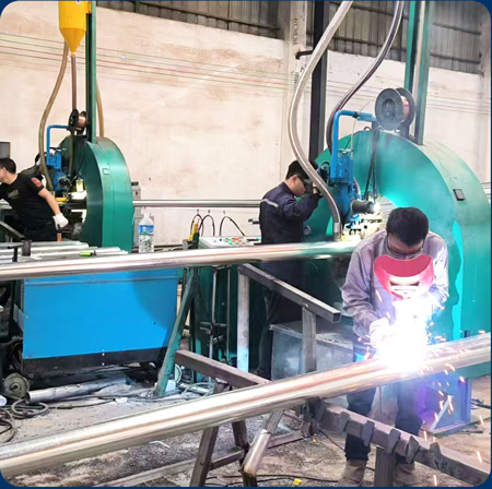 Production of solar street lights